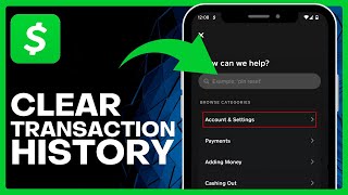 How to Clear CASH APP Transaction History Easy Way [upl. by Lubet]