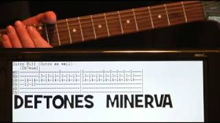 Deftones Minerva Guitar Lesson  Guitar Tabs  Guitar Tutorial  Guitar Chords  Guitar Cover Riffs [upl. by Jonie]