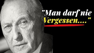 Zitate von Konrad Adenauer die du gehört haben musst Zitate WeisheitenAphorismen [upl. by Harrod]