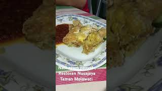 Nasi ayam penyet  Restoran Nusajaya Taman Melawati [upl. by Carmella]