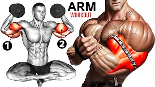 FULL ARMS WORKOUT  Biceps and Triceps Workout  Maniac Muscle [upl. by Eisnyl]