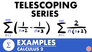 Telescoping Series Examples  Calculus 2  JK Math [upl. by Latashia]