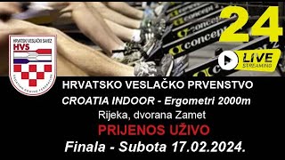 Prvenstvo Hrvatske na ergometrima CROATIA INDOOR 2024 Prijenos uživo Rijeka 17022024 [upl. by Byler998]