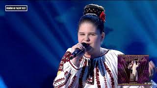 Românii Au Talent 2022 SEMIFINALA 2  AnaMaria Mircea un moment autentic românesc [upl. by Georgena]