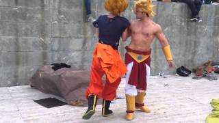 Broly vegeta goku gohan trunk comicon 2013 [upl. by Katz]