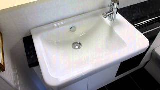 Vitra S50 semi recessed basin and back to wall pan at Homecare Supplies DarlingtonMOV [upl. by Aipotu454]