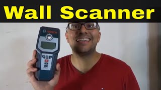 Bosch GMS 120 Wall Scanner ReviewFinds Wood Metal And More [upl. by Tierza]