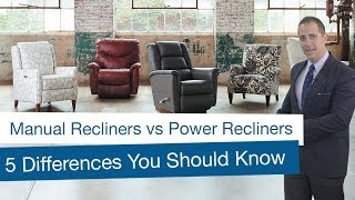 Manual Recliners vs Power Recliners 5 Differences You Should Know [upl. by Aleydis]