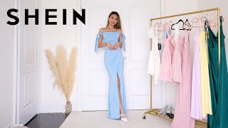 SHEIN DRESSES TRY ON HAUL  prom weddings date night ❤️ [upl. by Aicelaf]