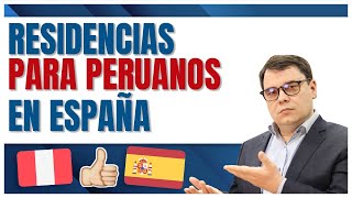 📌 Residencia en España para Peruanos Mejores opciones 2022 🇵🇪 [upl. by Inal]