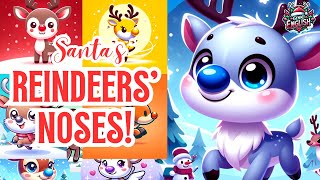 🎶 🎅 🌈 Santa’s Reindeers’ Rainbow Coloured Noses [upl. by Anairo]