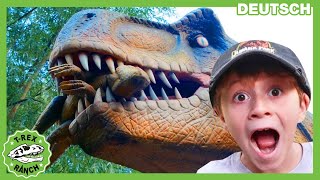 Dinosaurier und Raubvogeljagd in Lebensgröße  TRex Ranch  Dinosaurier für Kinder [upl. by Leahcar]