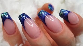 ♡ How to Indigo French Manicure Gelnails [upl. by Ycnan]