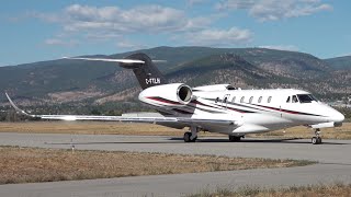 Cessna Citation X CFTLH Takeoff in CYYF [upl. by Shandie835]