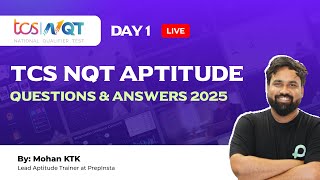 TCS NQT Aptitude Questions and Answers  TCS NQT Preparation 2025 Batch [upl. by Socrates]