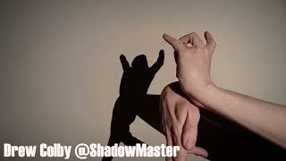 Dancing Person Hand Shadow Tutorial [upl. by Lelia]