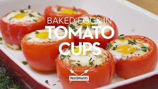 Baked Eggs In Tomato Cups [upl. by Paresh280]