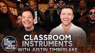 Justin Timberlake Jimmy Fallon amp The Roots Sing quotSelfishquot quotMy Lovequot amp More Classroom Instruments [upl. by Leyla]