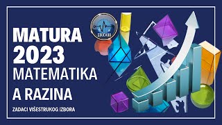 Matura 2023  Matematika A razina zadaci višestrukog izbora [upl. by Imeaj]