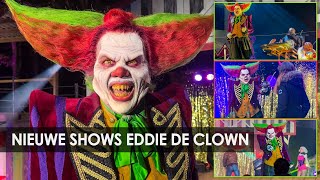 Eddie de Clown speelt sadistische spelletjes tijdens Halloween Fright Nights 2024 Walibi Holland [upl. by Oinotnaocram]