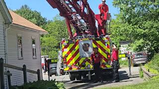 Training with the ladder truck [upl. by Hgielra]