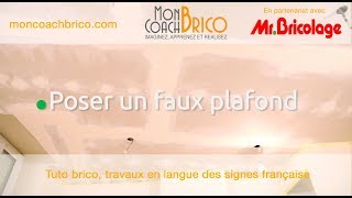 Comment faire un faux plafond en placo ou comment faire un faux plafond en plaque de plâtre [upl. by Yrolg]