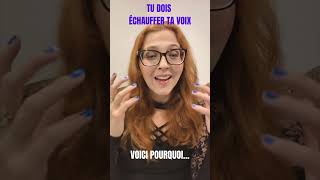 Pourquoi échauffer sa voix avant de chanter 4 raisons coachvocal youtubeshorts coursdechant [upl. by Naimaj]