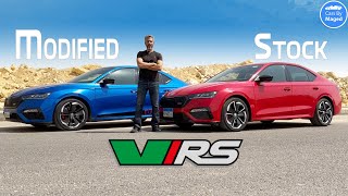 Skoda Octavia vRS Duel  Modified Vs Stock مبارزة سكودا [upl. by Belicia]