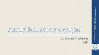 Analytical study designs [upl. by Lati]