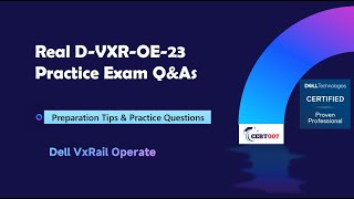 DVXROE23 Dell VxRail Operate 2023 Exam Prep amp Practice Exam [upl. by Lapham]