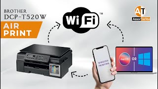 How to Connect Brother DCPT520W To WiFi [upl. by Urias]