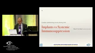 Intraocular implants for NonInfectious Uveitis by Dr Marc de Smet  COS2018 [upl. by Camus]