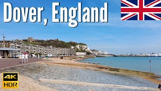 Dover England 🇬🇧  Historic Town Center and Waterfront  4K Walking Tour in 2022 [upl. by Dremann]