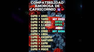 SIGNOS COMPATIBLES CON CAPRICORNIO ♑❤️ [upl. by Eimmit164]