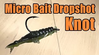 Dropshot Knot For Small Micro Finesse Baits [upl. by Sherburne]