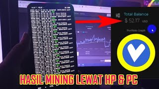 MANTUL Review Hasil Mining Verus Coin Dengan HP dan PC [upl. by Ondrea570]