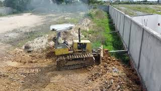 New StartExcellent WorkOld Project KOMATSU Bulldozer expert Push Land filling Water Pit [upl. by Eenar]