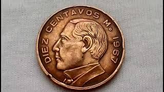 Moneda 10 CENTAVOS año 1967 PRECIO [upl. by Mcdermott]