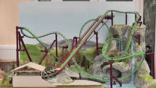 Highly Detailed CoasterDynamix Roller Coaster Model [upl. by Darsie]