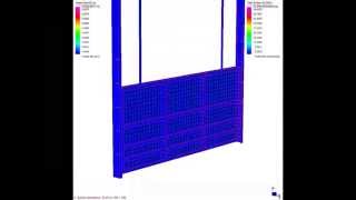 Simulation of Hydrostatic pressure on Penstock  Simulazione della spinta idrostatica su Paratoia [upl. by Lisab]