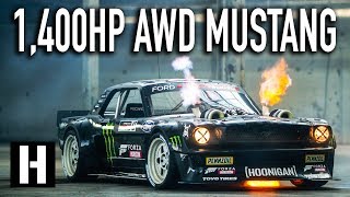 Ken Blocks 1400hp AWD Ford Mustang Hoonicorn V2 Straight from Gymkhana TEN [upl. by Mairb754]