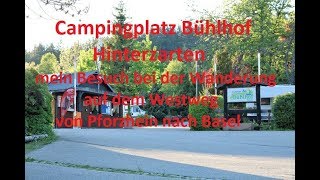 Campingplatz Bühlhof Hinterzarten Schwarzwald am Westweg [upl. by Simmonds]