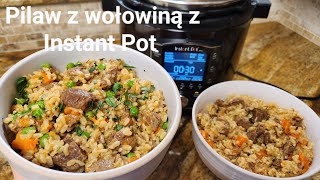 Pilaw z wołowiną z Instant Pot danie jednogarnkowe  Beef Pilaf in Instant Pot [upl. by Alric]