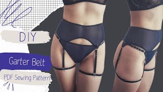 Mesh Garter Belt DIY  How To Sew Lingerie [upl. by Llebanna696]