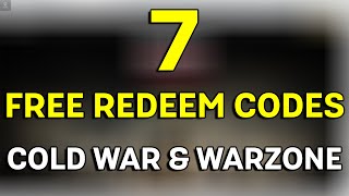 7 Free Redeem Codes For Call of Duty Vanguard Warzone amp Black Ops Cold War [upl. by Yerag]