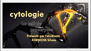 cytologie  chapitre 1 partie 3 la cellule procaryote [upl. by Wandis847]