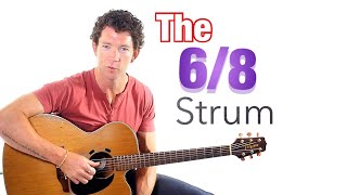 Beginner Strumming Pattern 3  68 Strum Guitar Lesson with Mark TheGuitarGuy [upl. by Dosh]