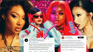 Whoa‼️Cardi Bs single surpasses Megans Thee Stallions single Sexy Reds flopped⁉️❓ [upl. by Ruddie]