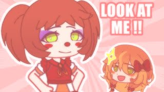 LOOK AT ME ‼️  FNAF CURCUS BABY ELIZABETH AFTON  GACHA CLUB [upl. by Ahsinrev]