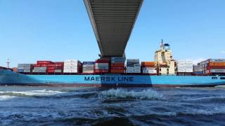 Cargo ship going under Ravenel bridge [upl. by Alywt]